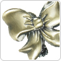Decorative clips for fastening curtains 