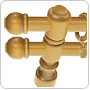 Wooden curtain rods Classic
