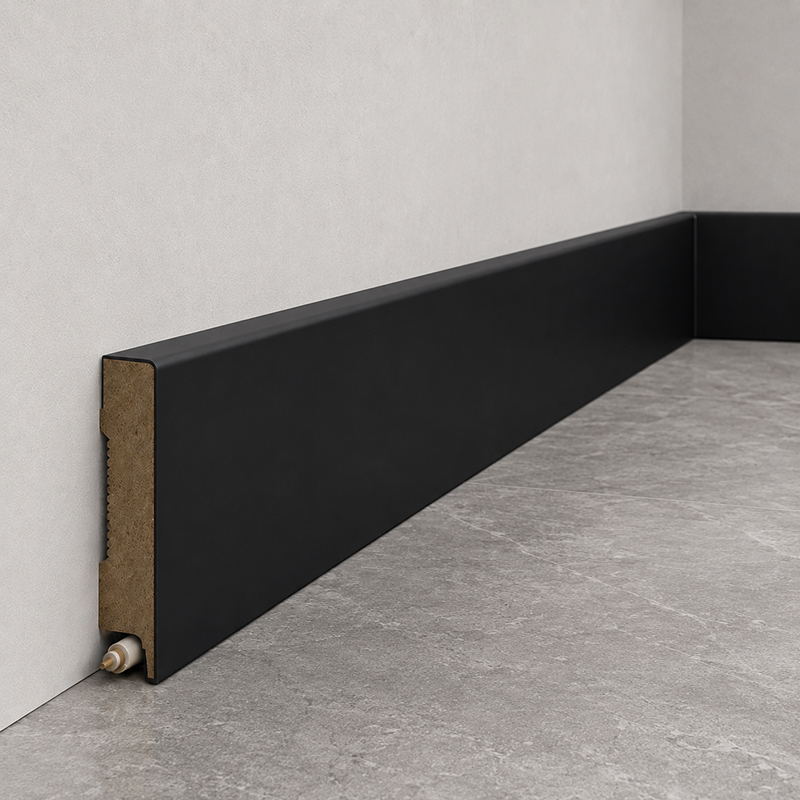 czarna listwa przypodłogowa mdf wysokości 6cm