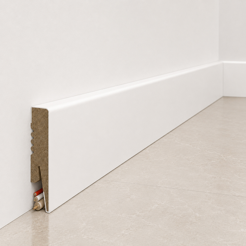 listwa przypodłogowa MDF biała 8cm