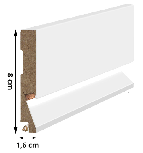 listwa przypodłogowa MDF wymiary