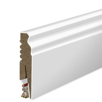Białe Listwy MDF Frezowane