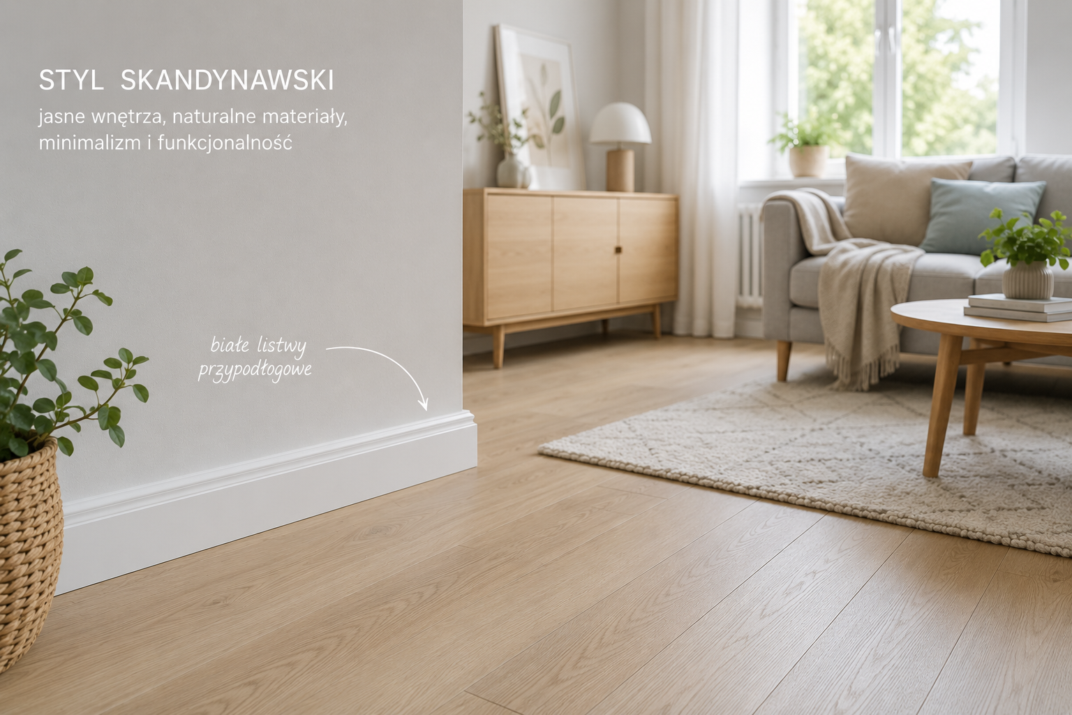 listwy przypodłogowe w stylu skandynawskim