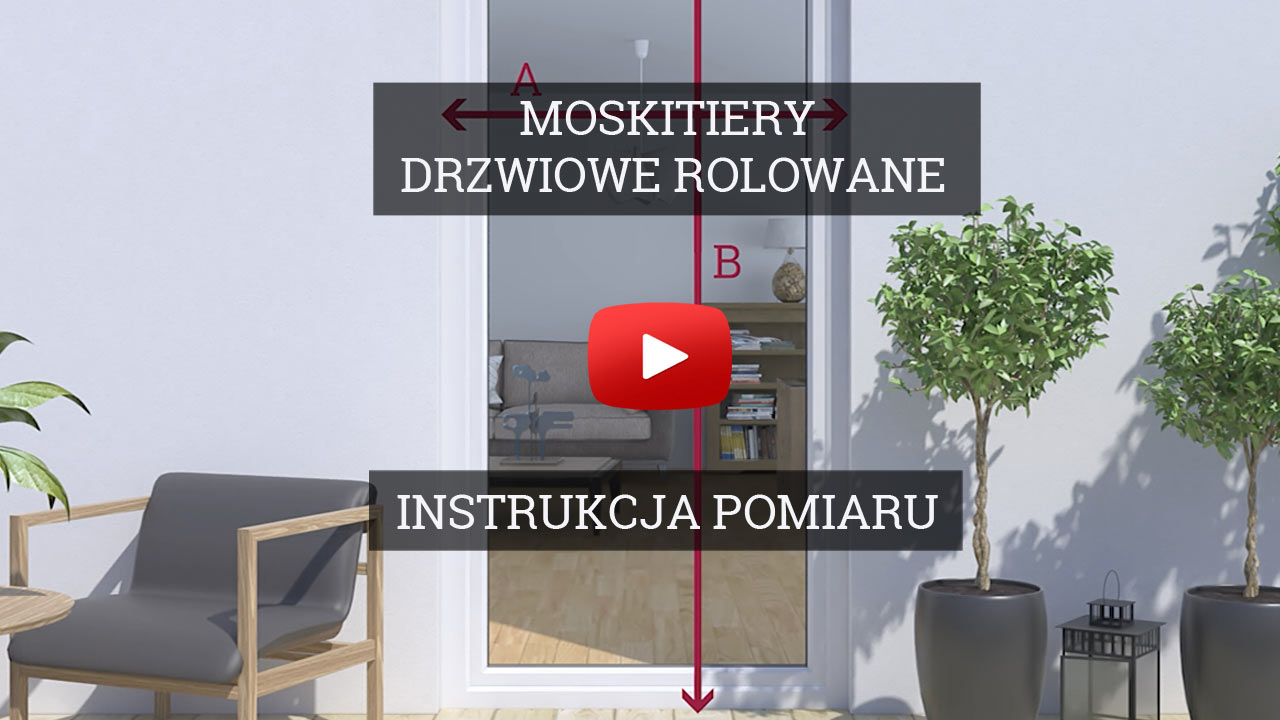 Pomiar moskitier rolowanych drzwiowych