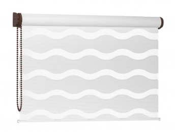 Rolety Wolnowiszące Dzień Noc WAVE White