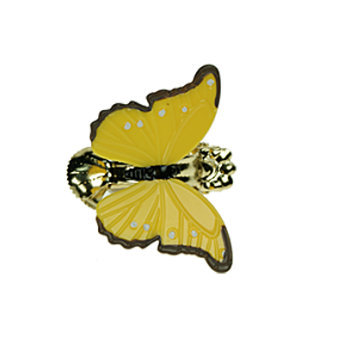 ***MOTYL ŻÓŁTY  Klamerka Ozdobna