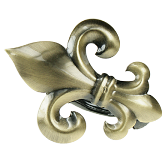 ***LILIA  Klamerka Ozdobna antyk mosiądz