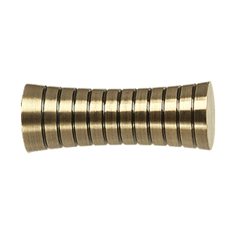 Zakończenia GAO 19mm antyk mosiądz - 2szt.