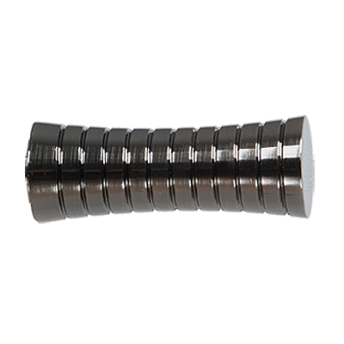 Zakończenia GAO 19mm antracyt - 2szt.