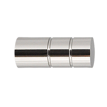 Zakończenia CYLINDER 19mm INOX - 2szt.