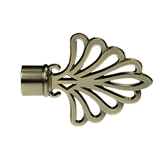 ***Zakończenia WACHLARZ 16mm antyk mosiądz - 2szt.