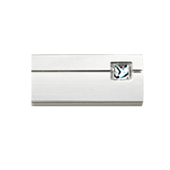 ***Zakończenia SISO CRYSTAL 31x13mm chrom mat - 2szt.