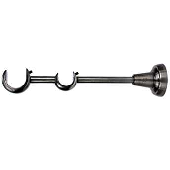 ***Wspornik Rzymski/Aspen 25/19mm ścienny antracyt - 1szt.