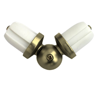 ***Łącznik kątowy 25mm antyk mosiądz - 1szt.