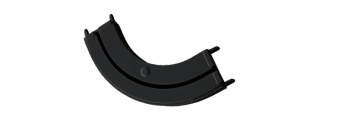 ***Łuk przejściowy pojedynczy do szyn PCV czarny