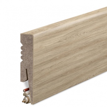 ***Listwa Przypodłogowa MDF Gładka 8cm - Dąb Naturalny
