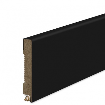 ***Listwa Przypodłogowa MDF Gładka 6cm - Czarna