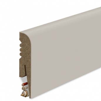 ***Listwa Przypodłogowa MDF Gładka 8cm - Migdałowa profil R8