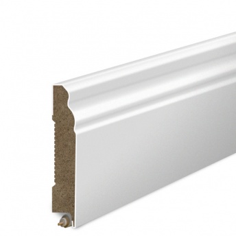 Listwa Przypodłogowa MDF Frezowana 6cm - Biała