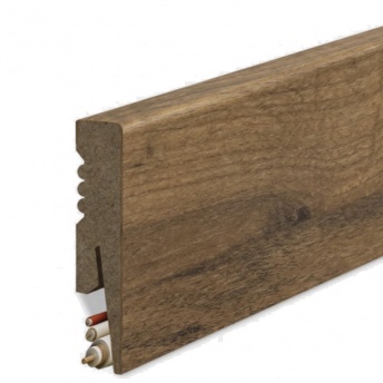 ***Listwa Przypodłogowa MDF Gładka 8cm - Dąb Złoty