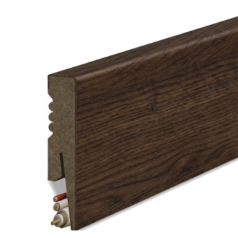 ***Listwa Przypodłogowa MDF Gładka 8cm - Orzech