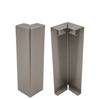 ***Narożnik Zewnętrzny do Listwy ze Stali Nierdzewnej 8cm -Antracyt