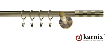 Karnisz nowoczesny NEO 16mm Etiuda antyk mosiądz