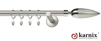 Karnisz nowoczesny NEO 16mm Kazur chrom mat