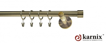 Karnisz nowoczesny NEO 16mm Luna antyk mosiądz