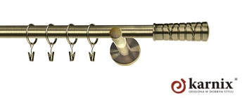 Karnisz nowoczesny NEO 16mm Torino antyk mosiądz