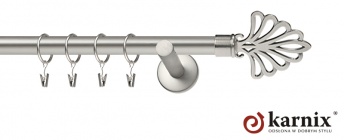 Karnisz nowoczesny NEO 16mm Wachlarz chrom mat