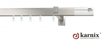 Karnisz apartamentowy aveno 31x13mm Siso Crystal Chrom mat