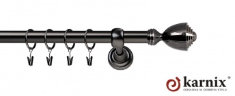 Karnisze Metalowe Rzymskie 19mm Avanti antracyt