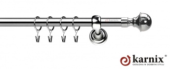 Karnisze Metalowe Rzymskie 19mm Bella INOX