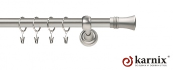 Karnisze Metalowe Rzymskie 19mm Capri chrom mat