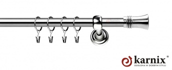 Karnisze Metalowe Rzymskie 19mm Capri INOX