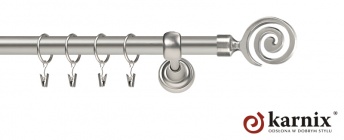 Karnisze Metalowe Rzymskie 19mm Cento chrom mat