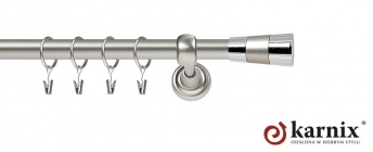 Karnisze Metalowe Rzymskie 19mm Doris chrom mat