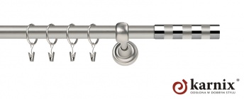 Karnisze Metalowe Rzymskie 19mm Etiuda chrom mat