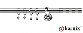 Karnisze Metalowe Rzymskie 19mm Etiuda INOX