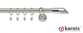 Karnisze Metalowe Rzymskie 19mm Falko chrom mat