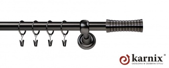 Karnisze Metalowe Rzymskie 19mm Gao antracyt