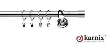 Karnisze Metalowe Rzymskie 19mm Luna INOX