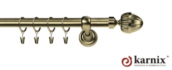 Karnisze Metalowe Rzymskie 19mm Milano antyk mosiądz