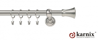 Karnisze Metalowe Rzymskie 19mm Monaco chrom mat