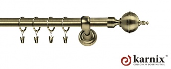 Karnisze Metalowe Rzymskie 19mm Roxy antyk mosiądz