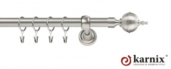 Karnisze Metalowe Rzymskie 19mm Roxy chrom mat