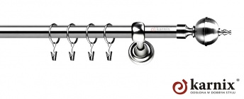 Karnisze Metalowe Rzymskie 19mm Roxy INOX