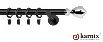 Karnisze nowoczesne NEO na wymiar 19mm Avanti czarny