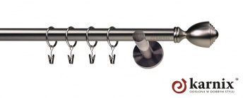 Karnisze nowoczesne NEO na wymiar 19mm Avanti antracyt